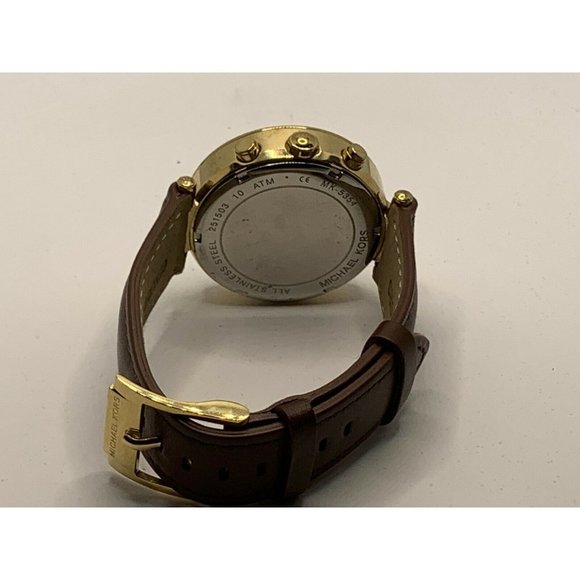 Michael Kors MK5354 Women\'s Brown Leather Analog G